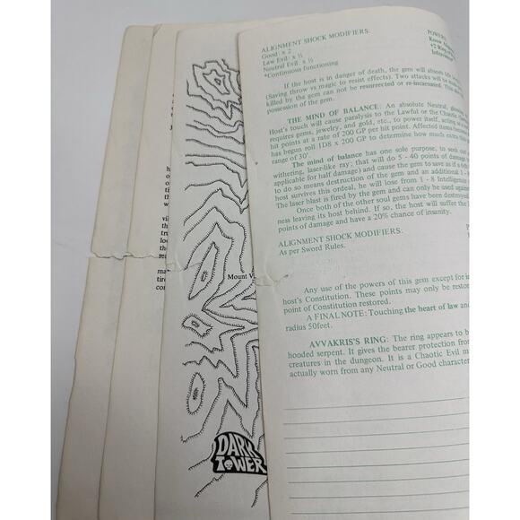 Judges Guild Dark Tower Fantasy Game Aid 1980 Advanced Dungeons & Dragons #88 - Picture 4 of 14